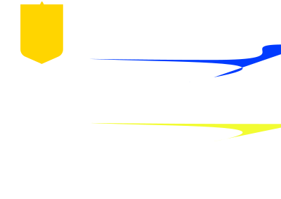 flag of Ukraine with coat of arms clipart