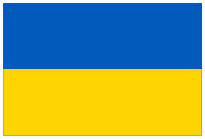 Flag of Ukraine with shadow clipart