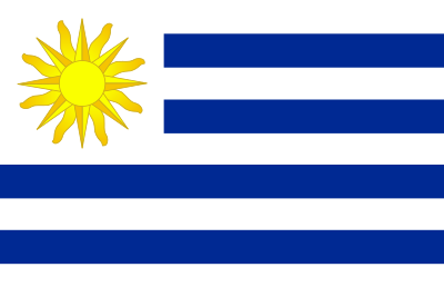Flag of Uruguay clipart