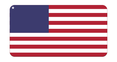 Flag of USA (bevelled) clipart