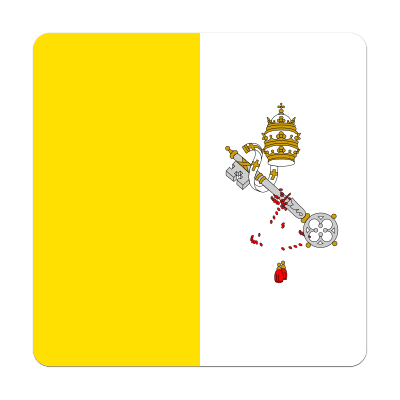 Flag of Vatican City (bevelled) clipart