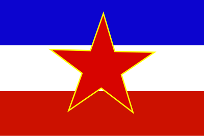 Flag of Yugoslavia - historic clipart
