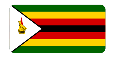 Flag of Zimbabwe (bevelled) clipart
