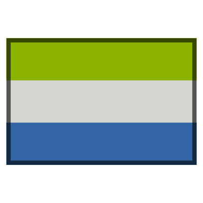 Flag sierra leone clipart
