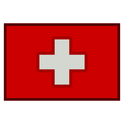 Flag switzerland clipart