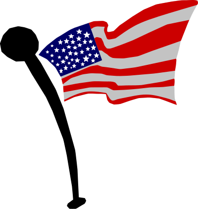 Flag vectorized clipart