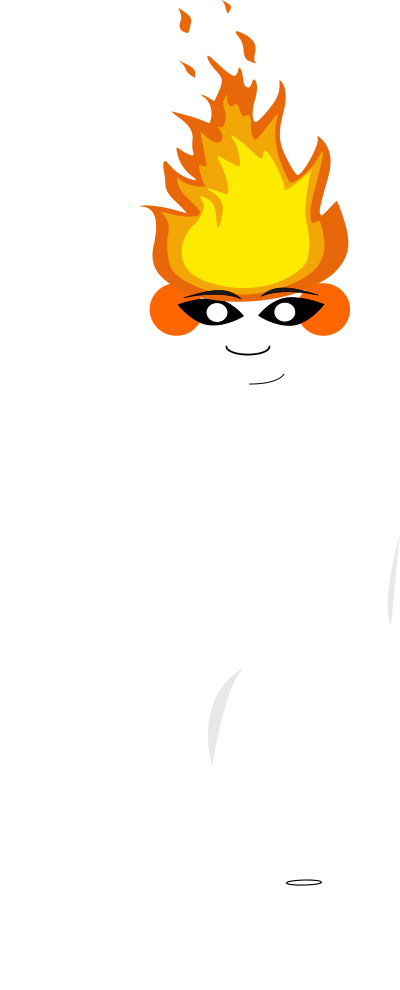Flame Elemental Simmering clipart
