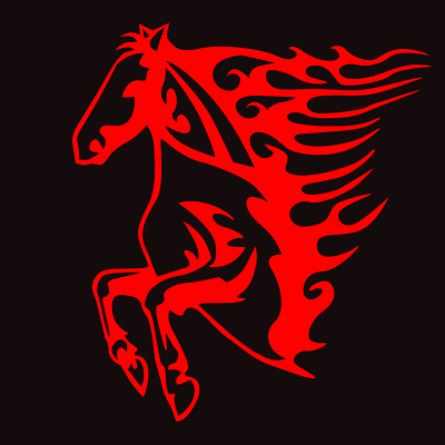 Flame Horse clipart