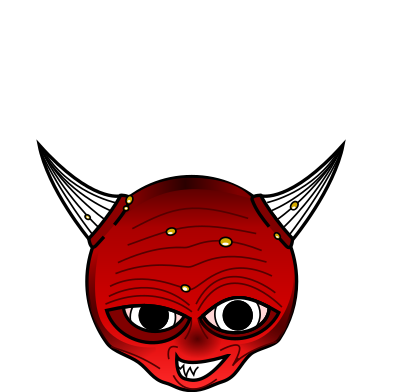 Flaming Red Devil clipart