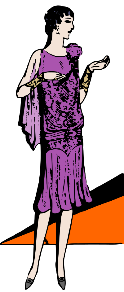 Flapper Lady clipart