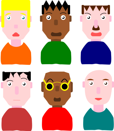 Flat avatars clipart