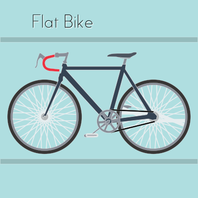 Flat Bike clipart