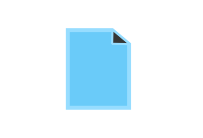 Flat blue file clipart