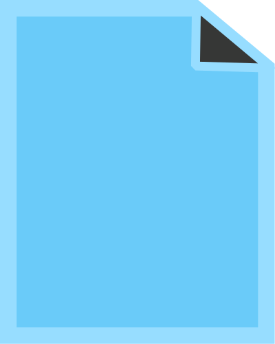 Flat blue file without extra spacing clipart