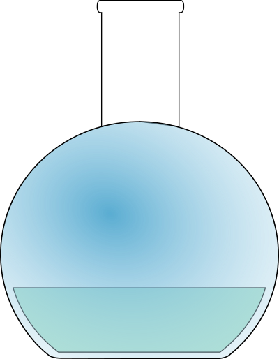 Flat Bottom Flask clipart