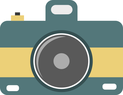 Flat camera clipart