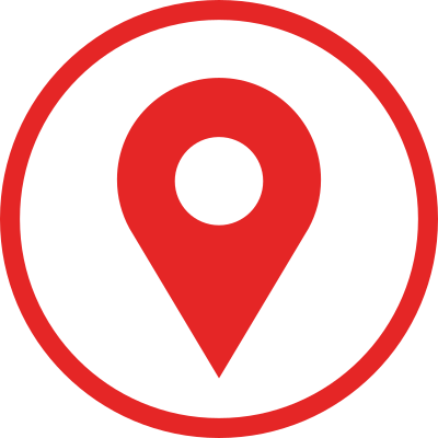 Flat location logo clipart