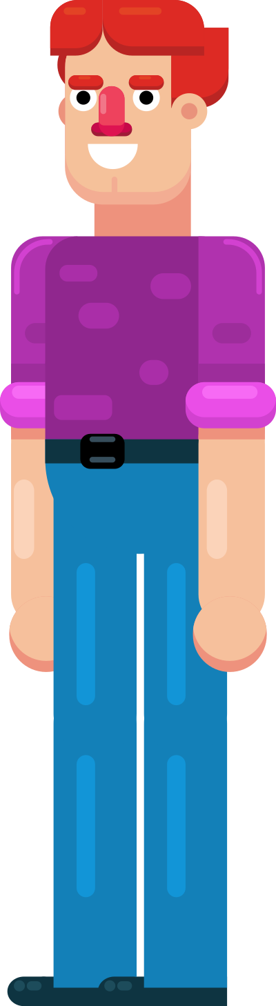 Flat Man 3 clipart