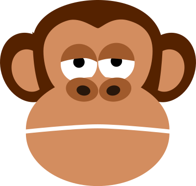 Flat Monkey clipart