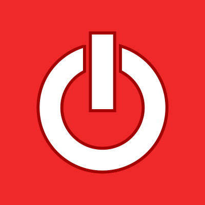 Flat Power Button clipart