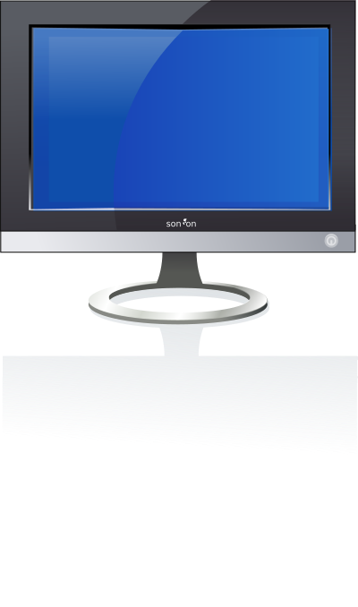 Flat screen clipart