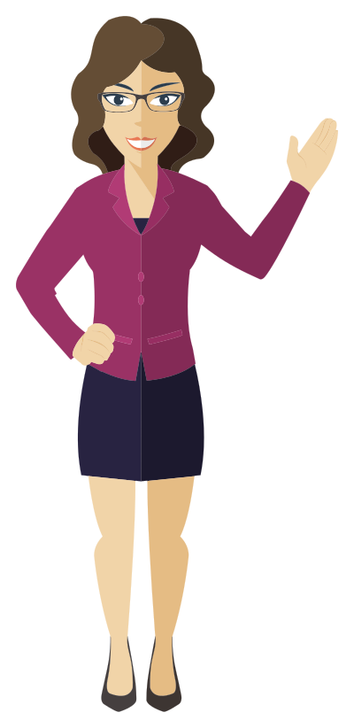 Flat Shaded Business Woman clipart