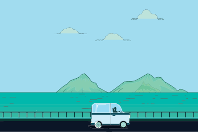 Flat Shaded Landscape clipart