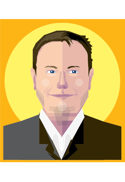 Flat Shaded Male Avatar 2 clipart