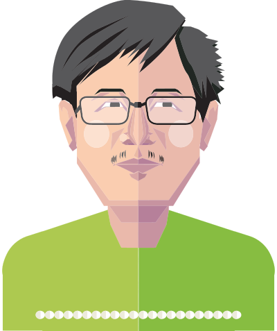 Flat Shaded Male Avatar 3 clipart