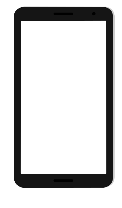 Flat smartphone, 16:9 clipart