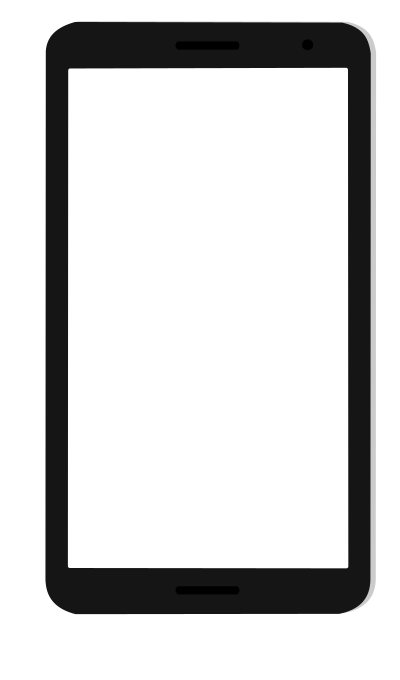 Flat smartphone frame, 16:9 clipart