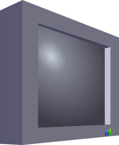 Flatscreen TV clipart