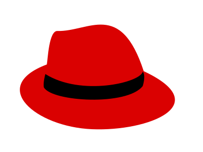 Flatten red fedora clipart