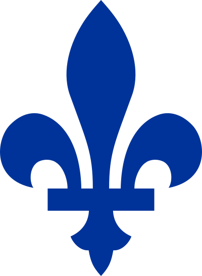 Fleur de lis du drapeau du Québec clipart