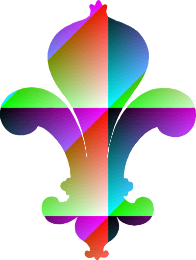 Fleurs de lys design 2 clipart