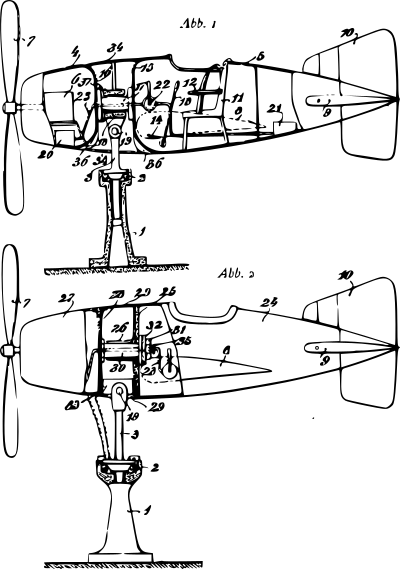 Flight simulator plan clipart
