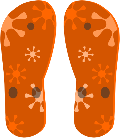 Flip flops clipart