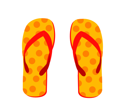 Flip Flops 2 clipart