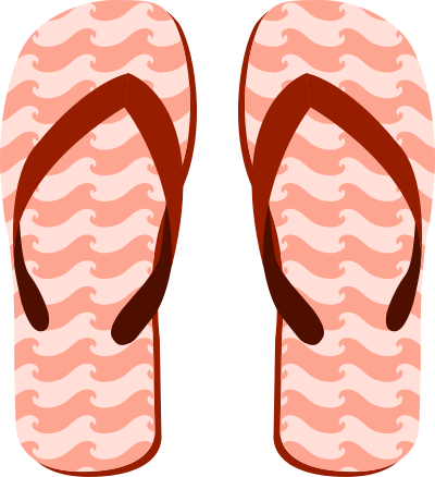 Flip flops 3 clipart