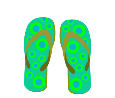 Flip Flops 4 clipart