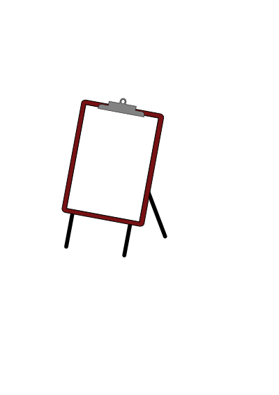 Flipchart Stand clipart