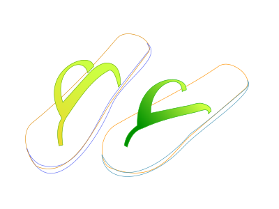 Flipflops clipart