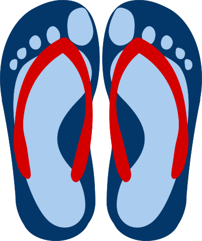 Flipflops 11 clipart