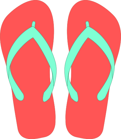 Flipflops 17 clipart
