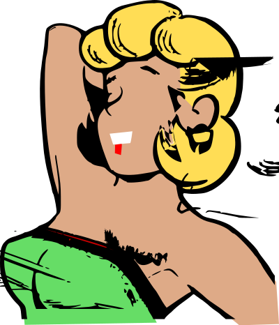 Flirty girl clipart