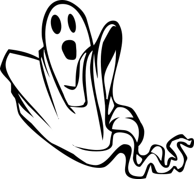 Floating Ghost - Plain clipart