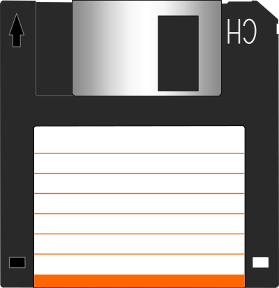 Floppy disk 3.5" clipart