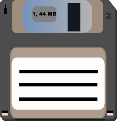 Floppy diskette clipart