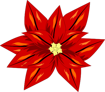 FLOR ROJA clipart