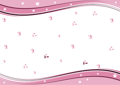 Floral Background Pink A4 clipart